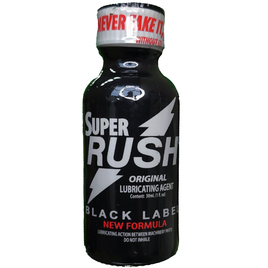 Original supplied Super RUSH Black Label — 30 ml